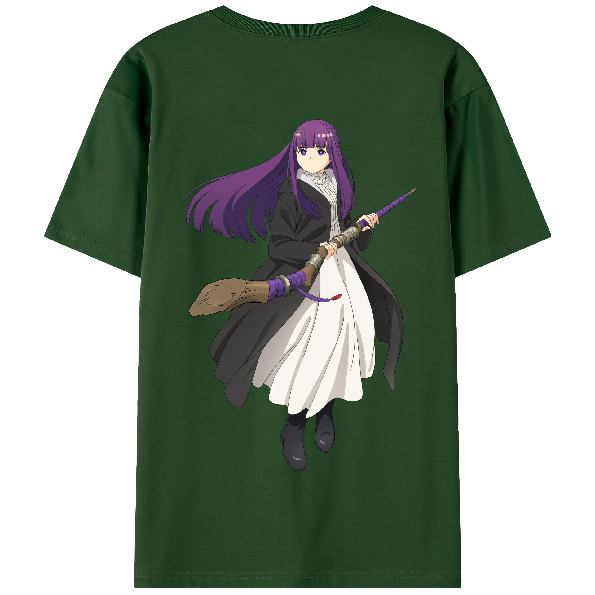 （画像用） 葬送のフリーレン Frieren 綿100％半袖Tシャツ（背面プリント）